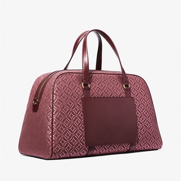 Michael Kors Travel Small Trolley Bag + Duffle Bag+XL Weekender Bag (Oxblood) - Picture 16 of 16
